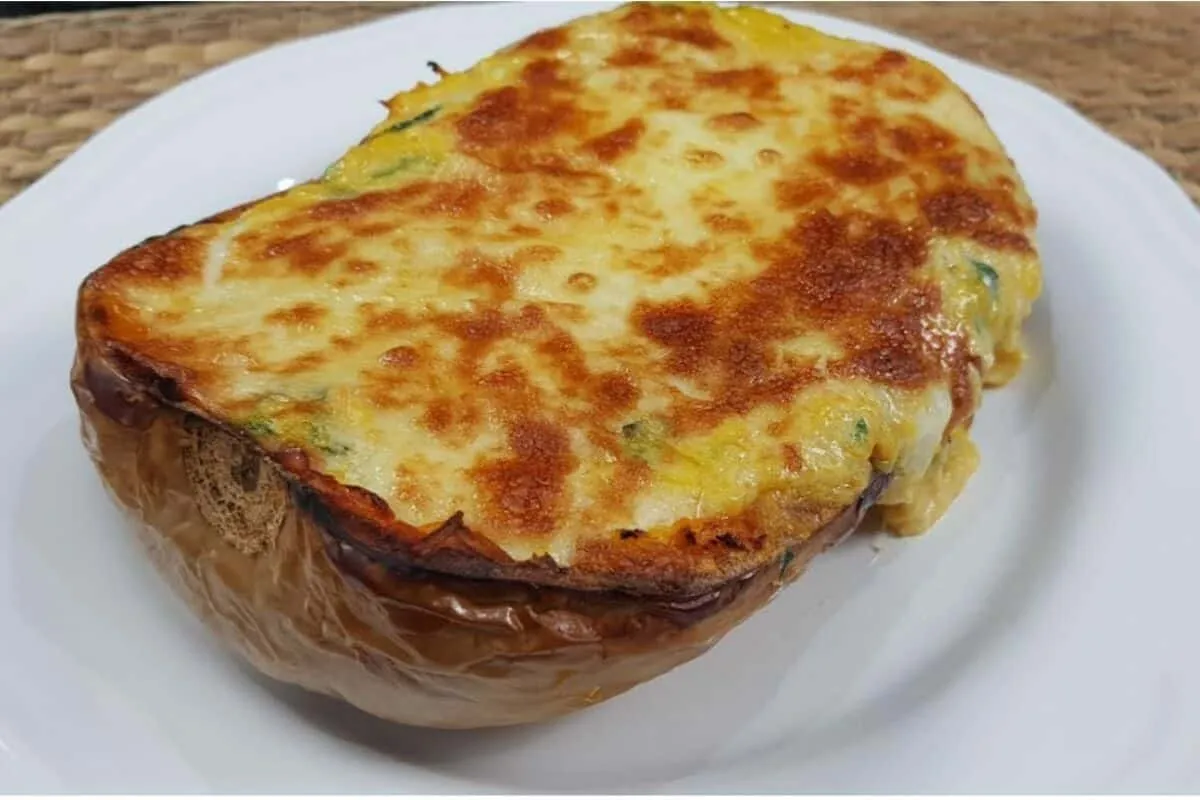 Abobora gratinada no forno com queijo e tempero especial um