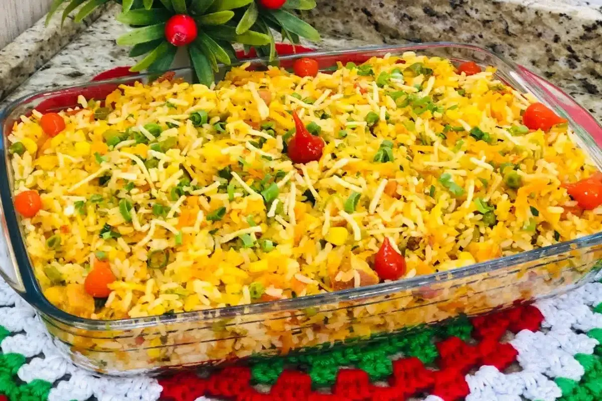 Arroz crocante bem temperado e soltinho que nao pode faltar