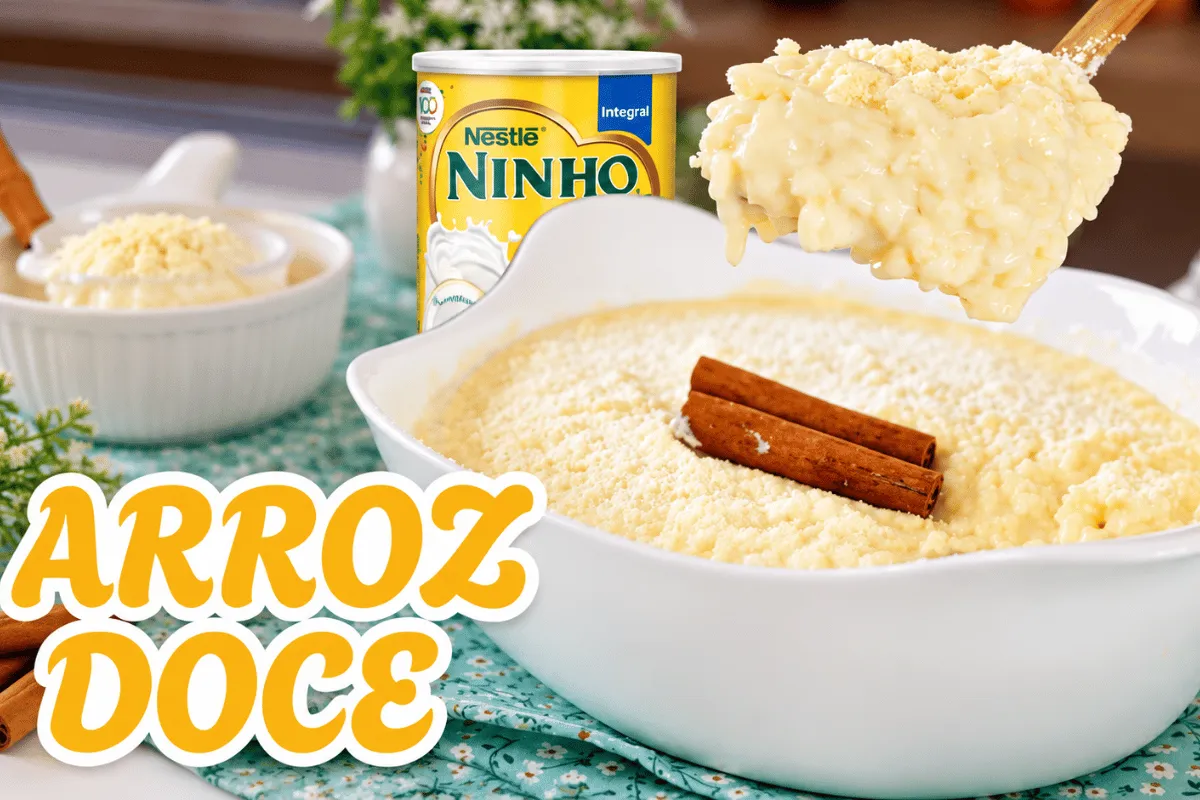 Arroz doce de leite Ninho extremamente cremoso e facil para