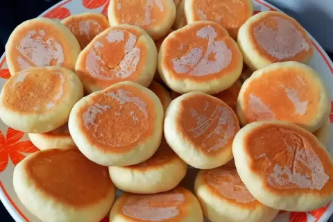 Bolacha de iogurte extremamente fofinha e leve para voce pre