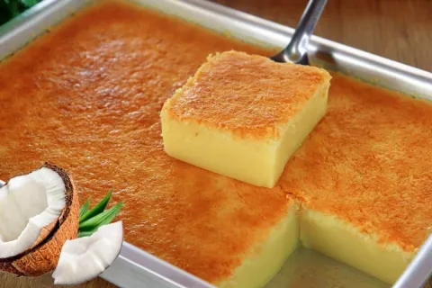 Bolo baeta de coco divino muito facil de fazer com textura c