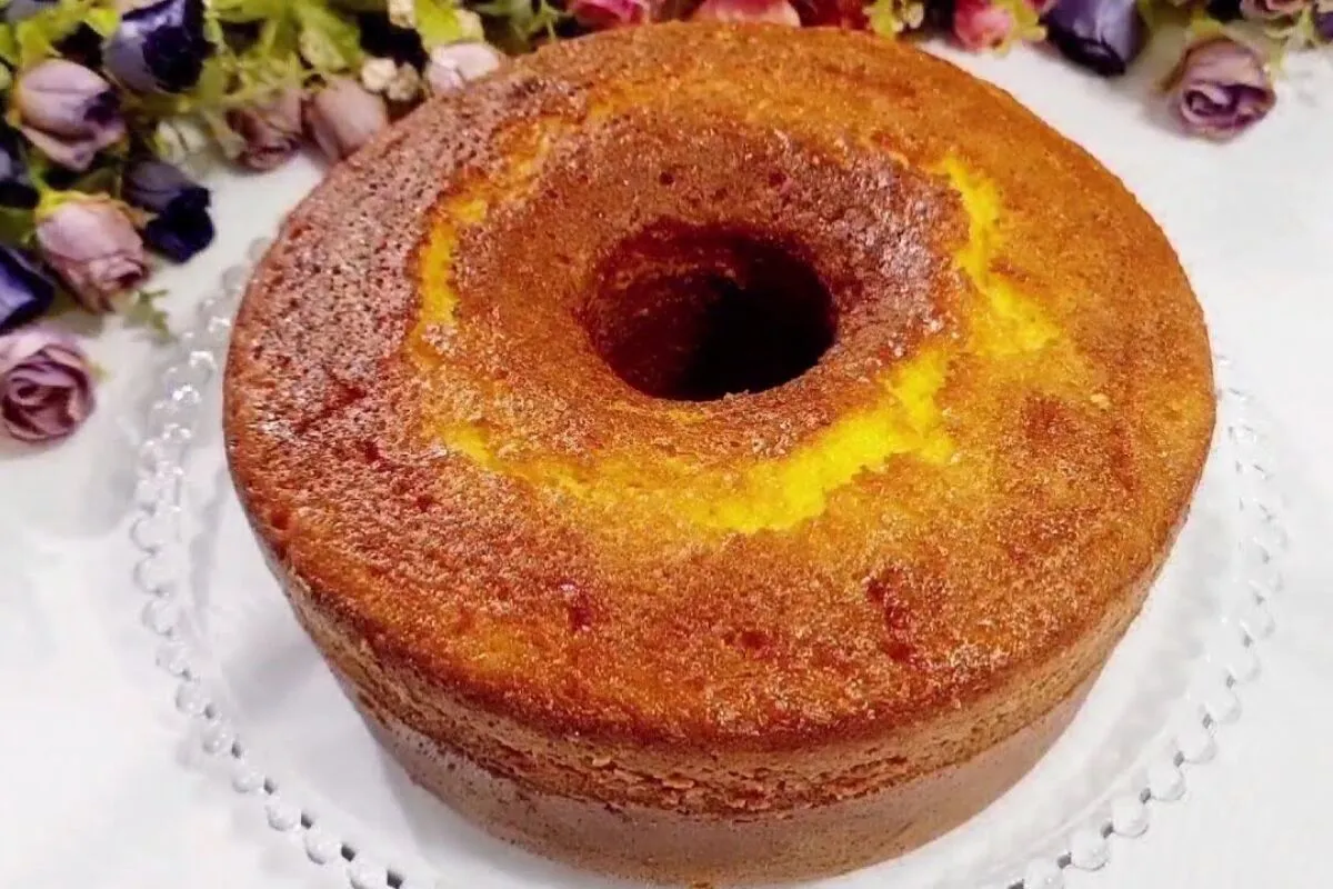 Bolo caseiro de vo super fofinho que fica pronto em poucos m