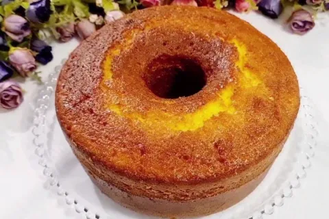 Bolo caseiro de vo super fofinho que fica pronto em poucos m
