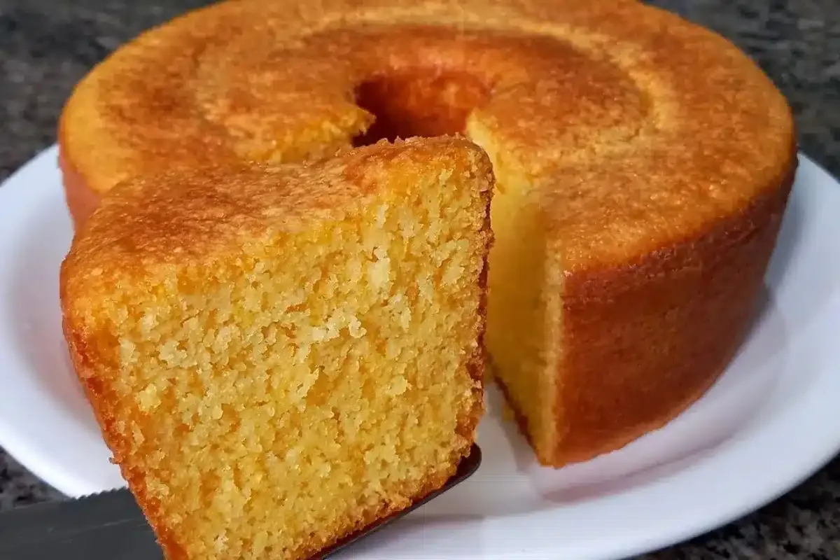 Bolo de flocao sem trigo com um segredo especial para ficar
