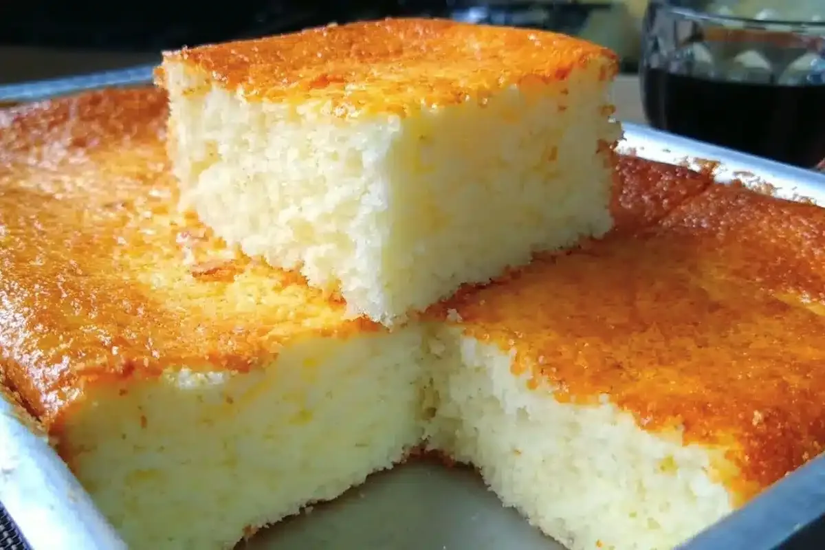 Bolo sem farinha de trigo extremamente fofinho e leve para a