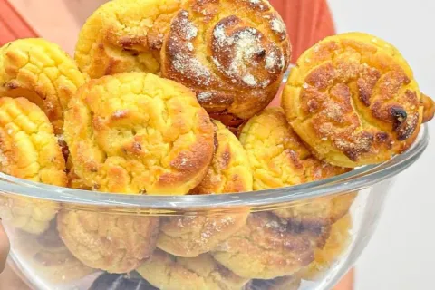 Broa de milho super macia e cheirosa para um lanche da tarde