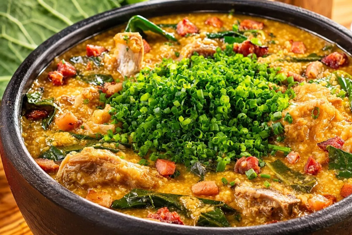 Canjiquinha mineira tradicional de boteco feita com sua de p