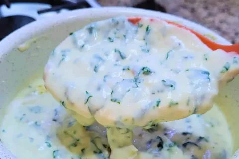 Creme de espinafre super facil e saboroso um acompanhamento 