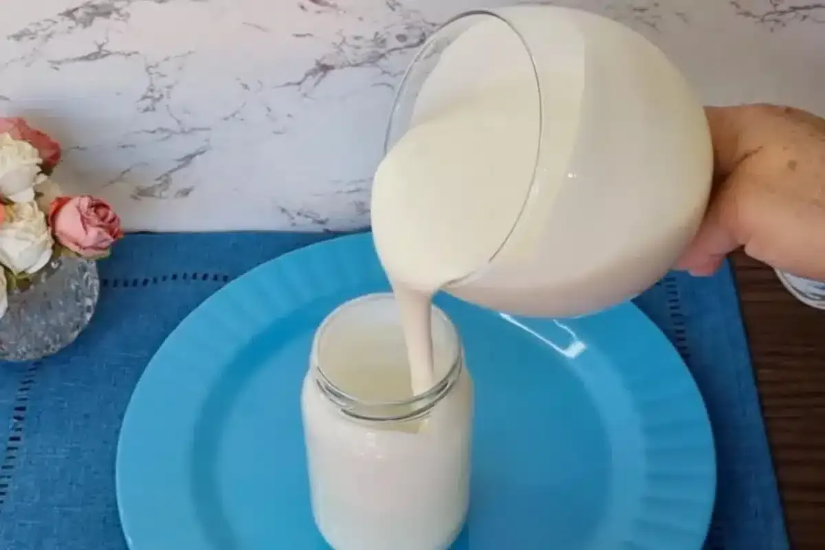 Creme de leite caseiro feito com apenas tres ingredientes si