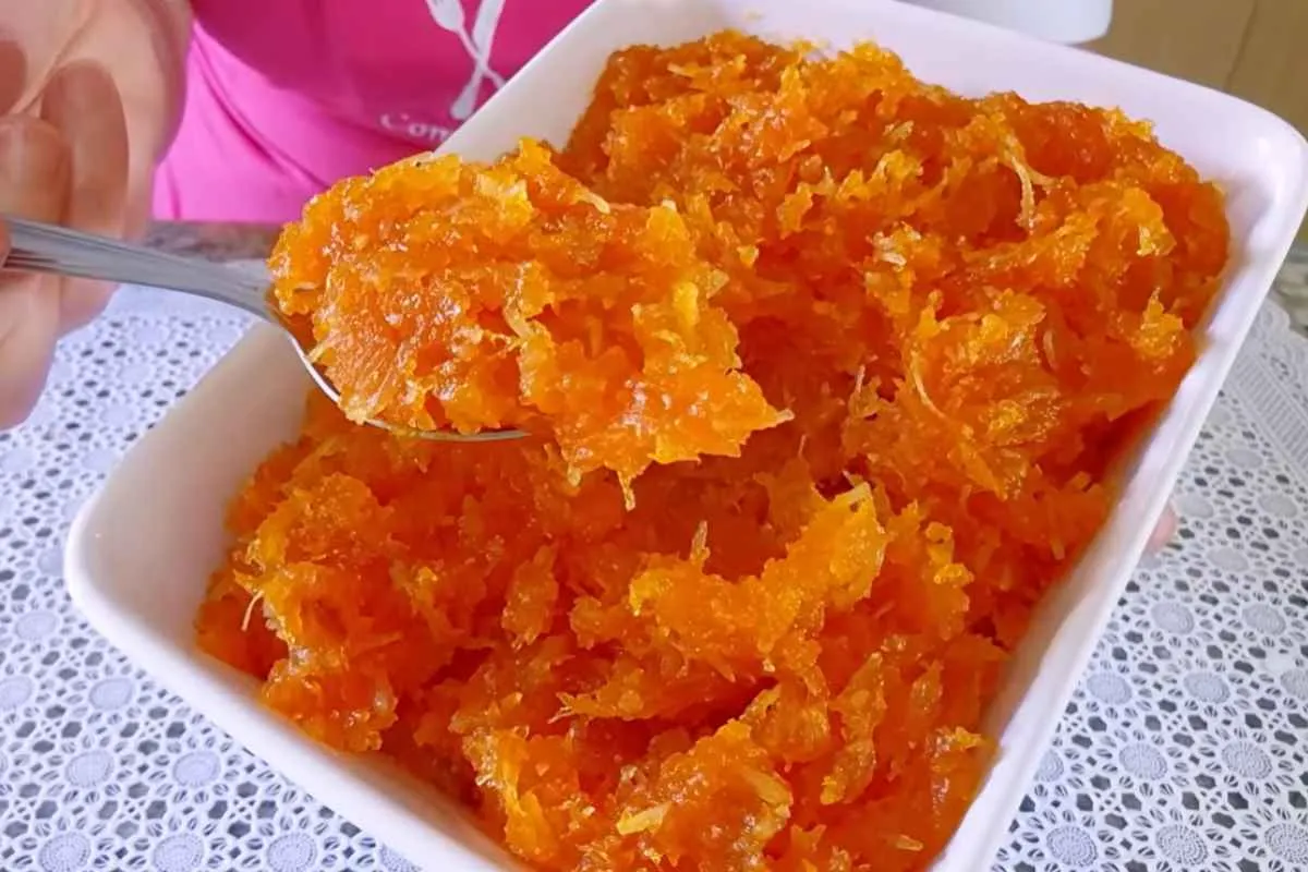 Doce de abobora com coco cremoso um doce caseiro tradicional