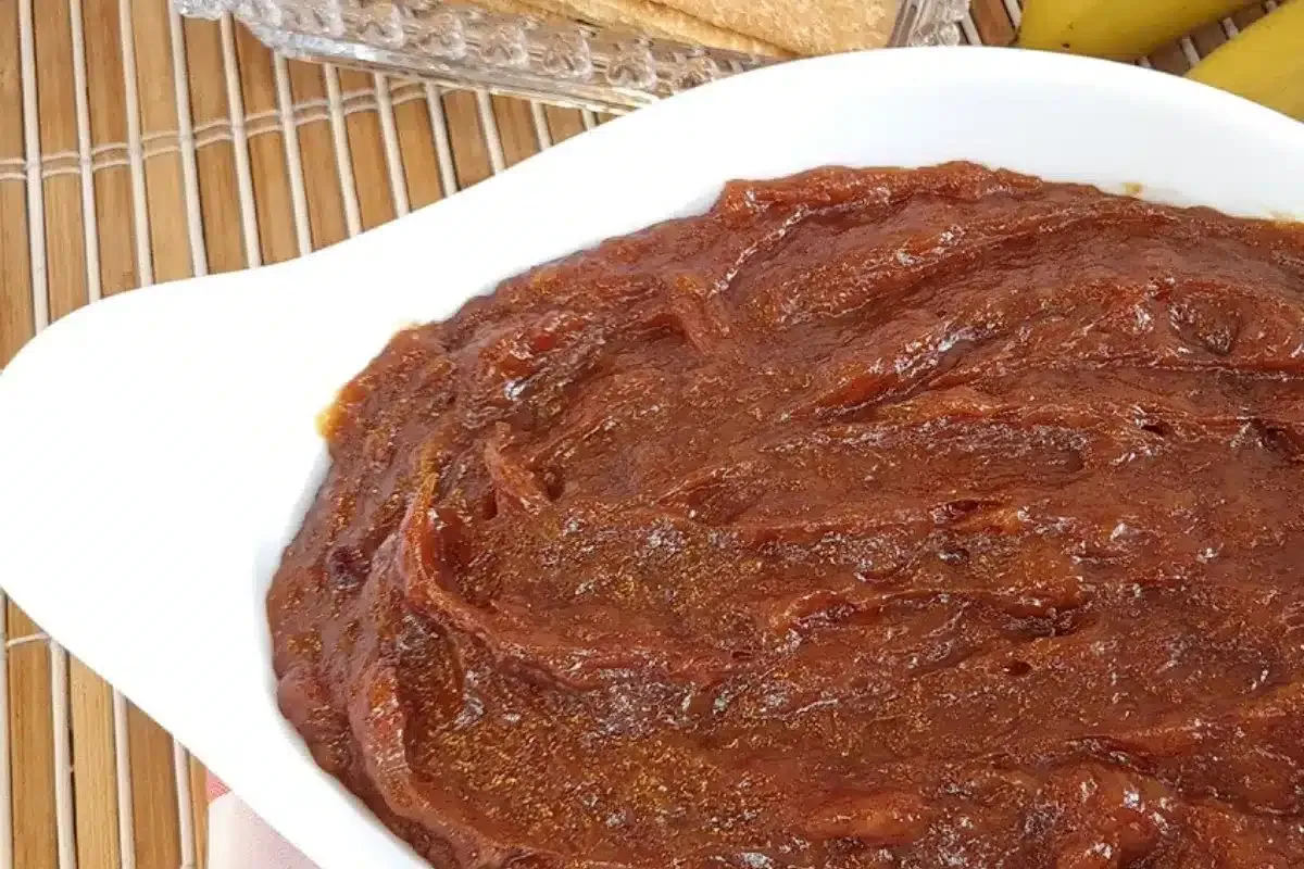 Doce de banana caseiro divino com um gostinho tradicional de