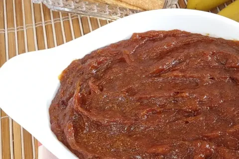 Doce de banana caseiro divino com um gostinho tradicional de