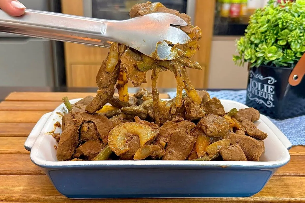 Figado suculento preparado de um jeito surpreendente para el