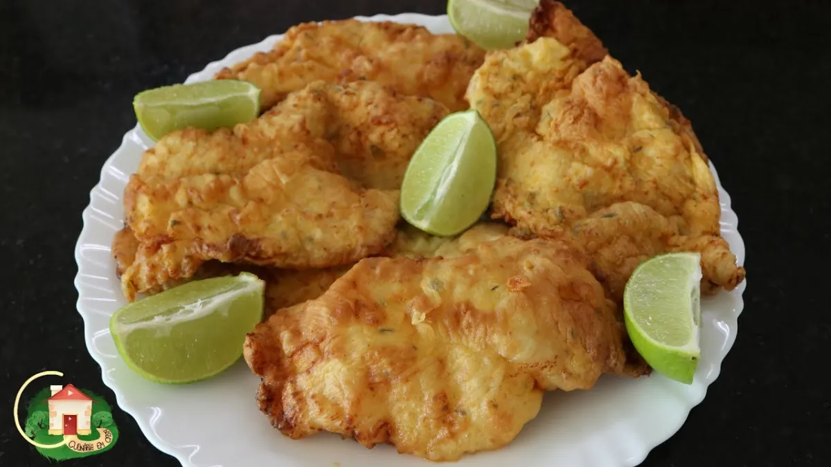 File de frango empanado utilizando apenas 1 ingrediente fica