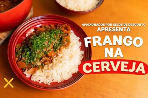 Frango na cerveja super suculento e macio com molho encorpad