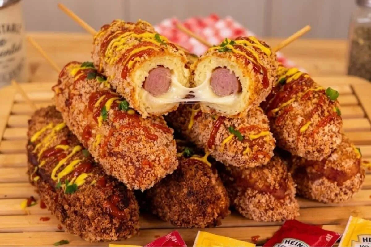 Hot dog coreano feito em casa de um jeito facil e muito econ