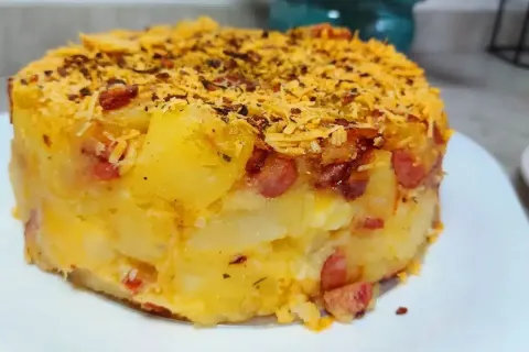 Jantar com batata super pratico uma refeicao completa e chei