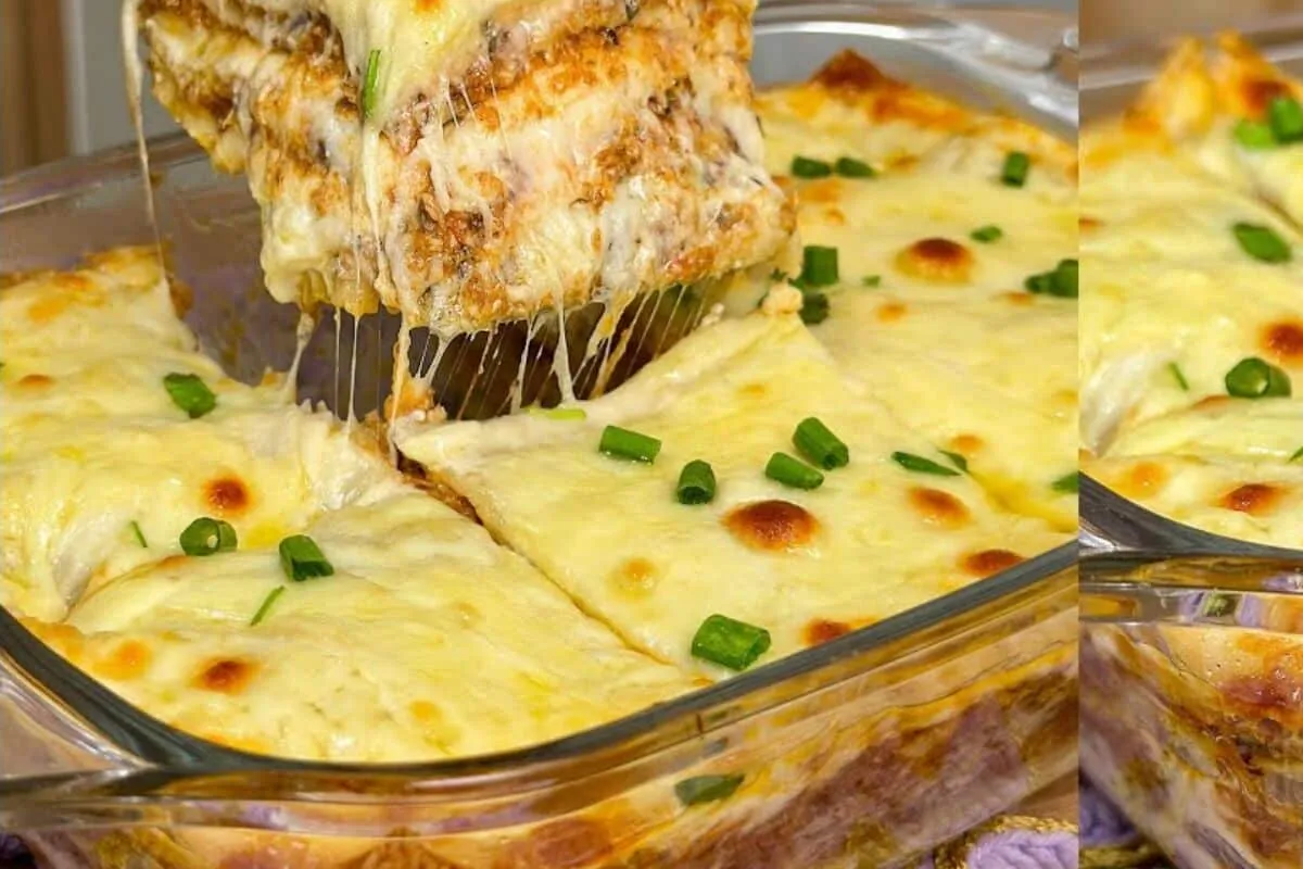 Lasanha de sardinha super economica e muito gostosa perfeita