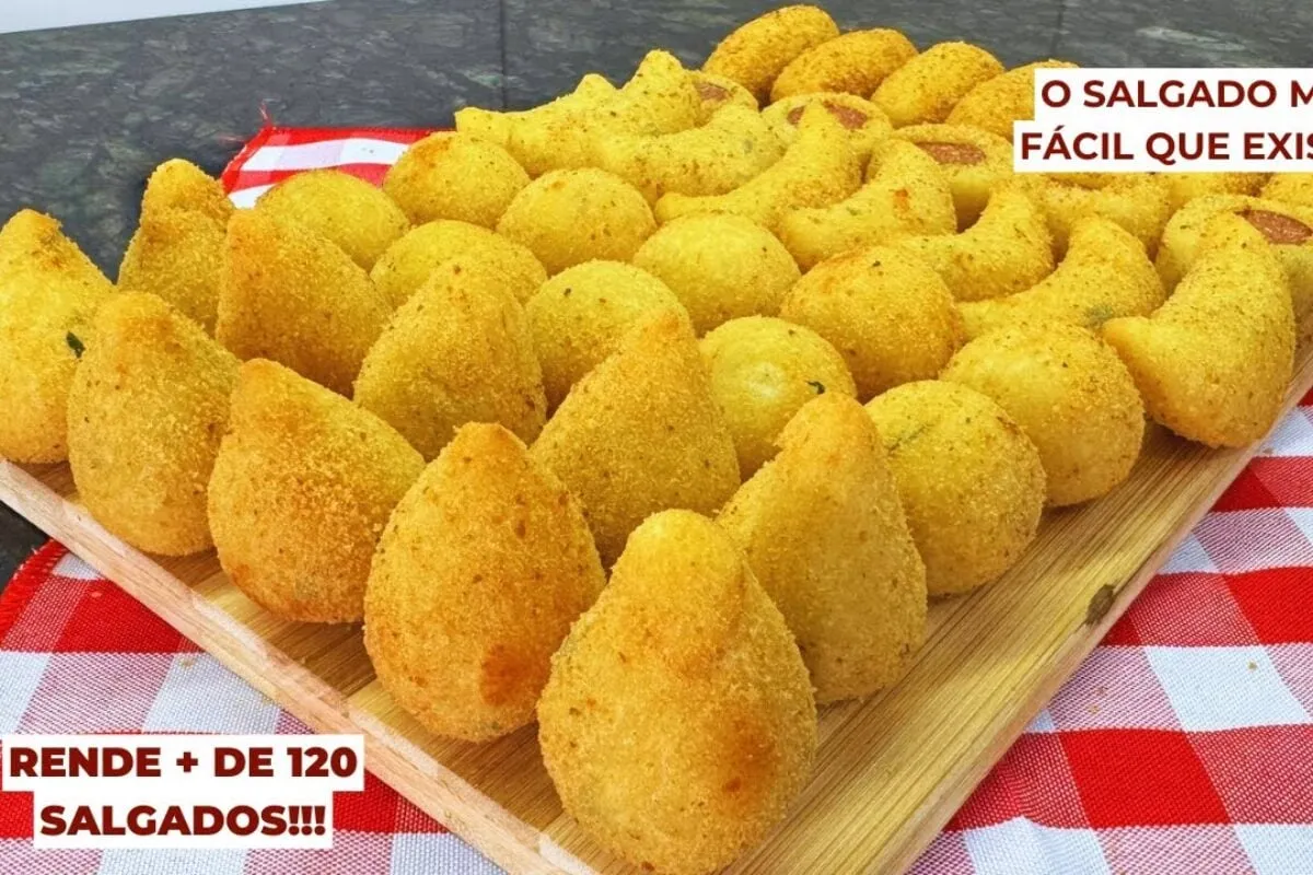 Massa de salgado frito que e versatil para voce preparar mai