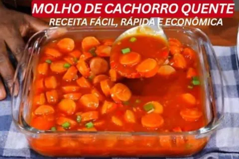Molho para cachorro quente bem encorpado simples e economico