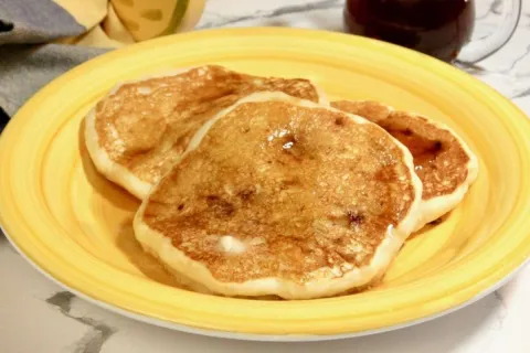 Panqueca de aveia com banana totalmente vegana levinha sauda