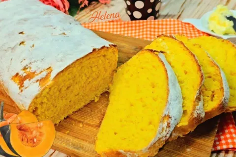 Pao de abobora fofinho feito sem precisar sovar e sem fazer 