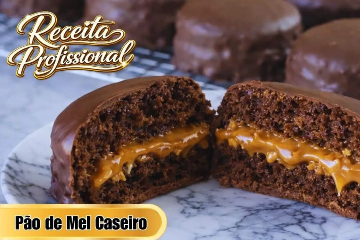 Pao de mel muito fofinho e com aquele aroma irresistivel de