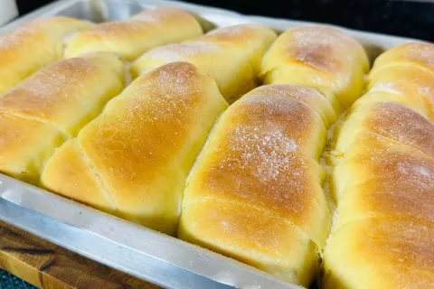 Paozinho de laranja bem fofinho e cheiroso para voce assar d