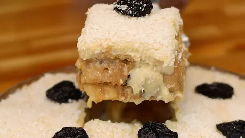 PAVE DE AMEIXA COM DOCE DE LEITE essa sobremesa so tem no Br