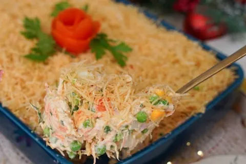 Salpicao de frango cremoso