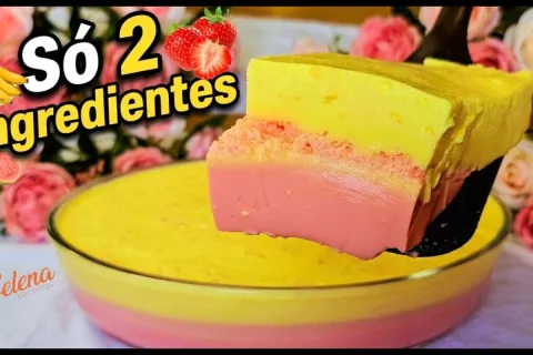 Sobremesa de 2 ingredientes facil de fazer que fica incrivel