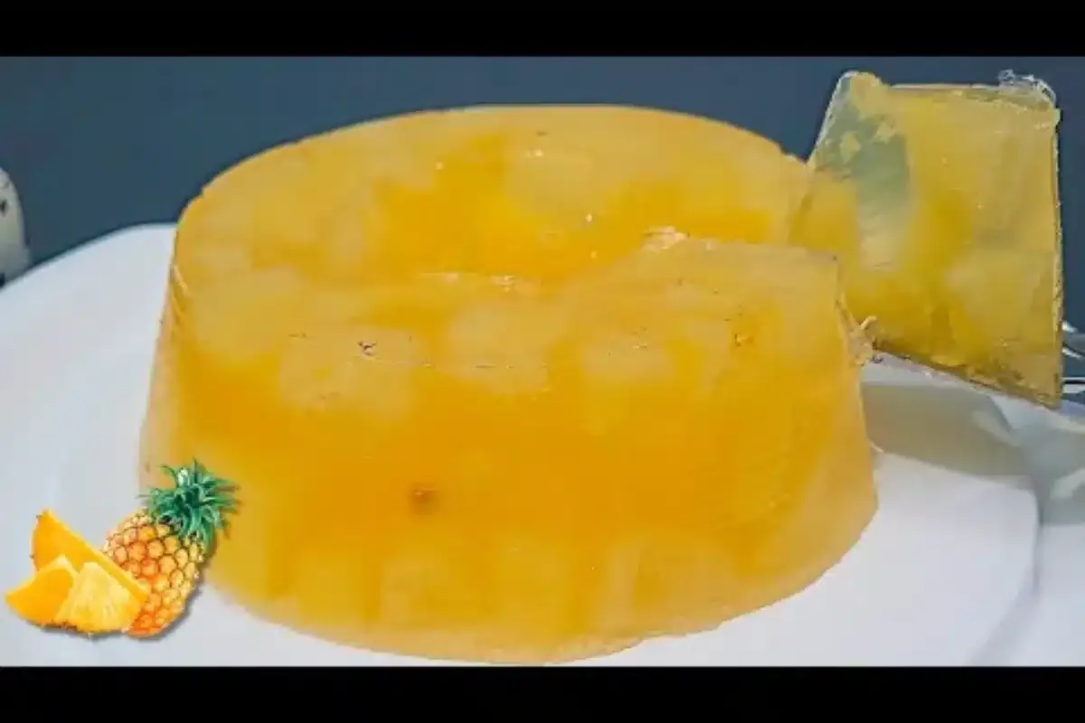 Sobremesa de abacaxi incrivelmente cremosa e refrescante fei