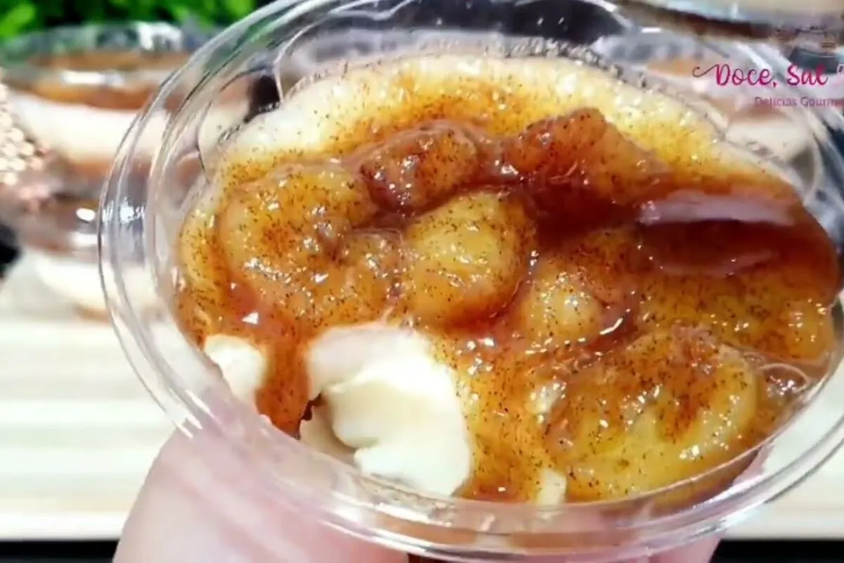 Sobremesa de banana deliciosa e muito facil de fazer na trav