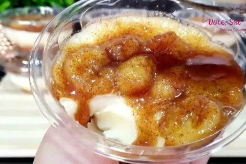 Sobremesa de banana deliciosa e muito facil de fazer na trav