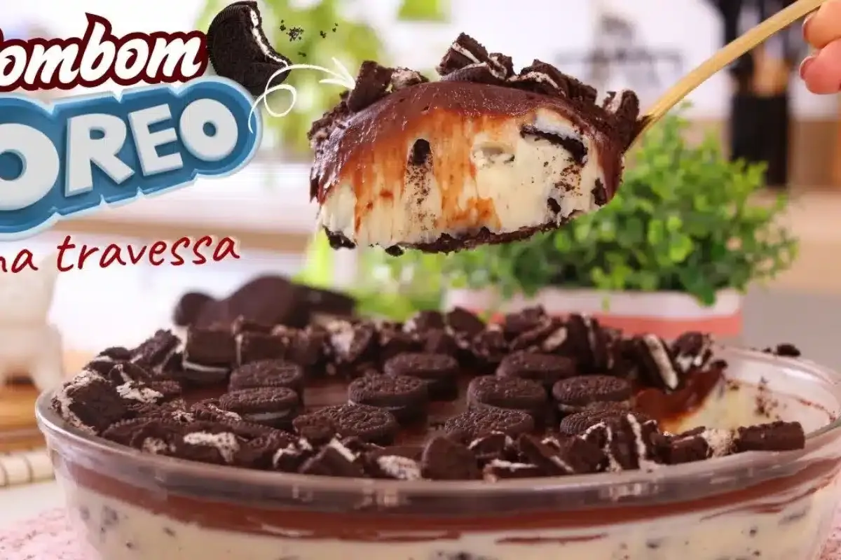 Sobremesa de Oreo deliciosa super facil e incrivelmente crem