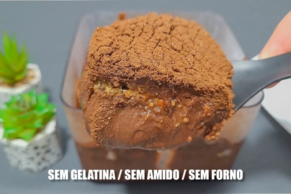Sobremesa engana visita feita sem gelatina sem amido de milh