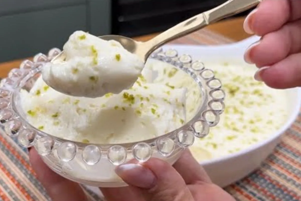 Sobremesa facil de mousse de limao que fica incrivelmente cr