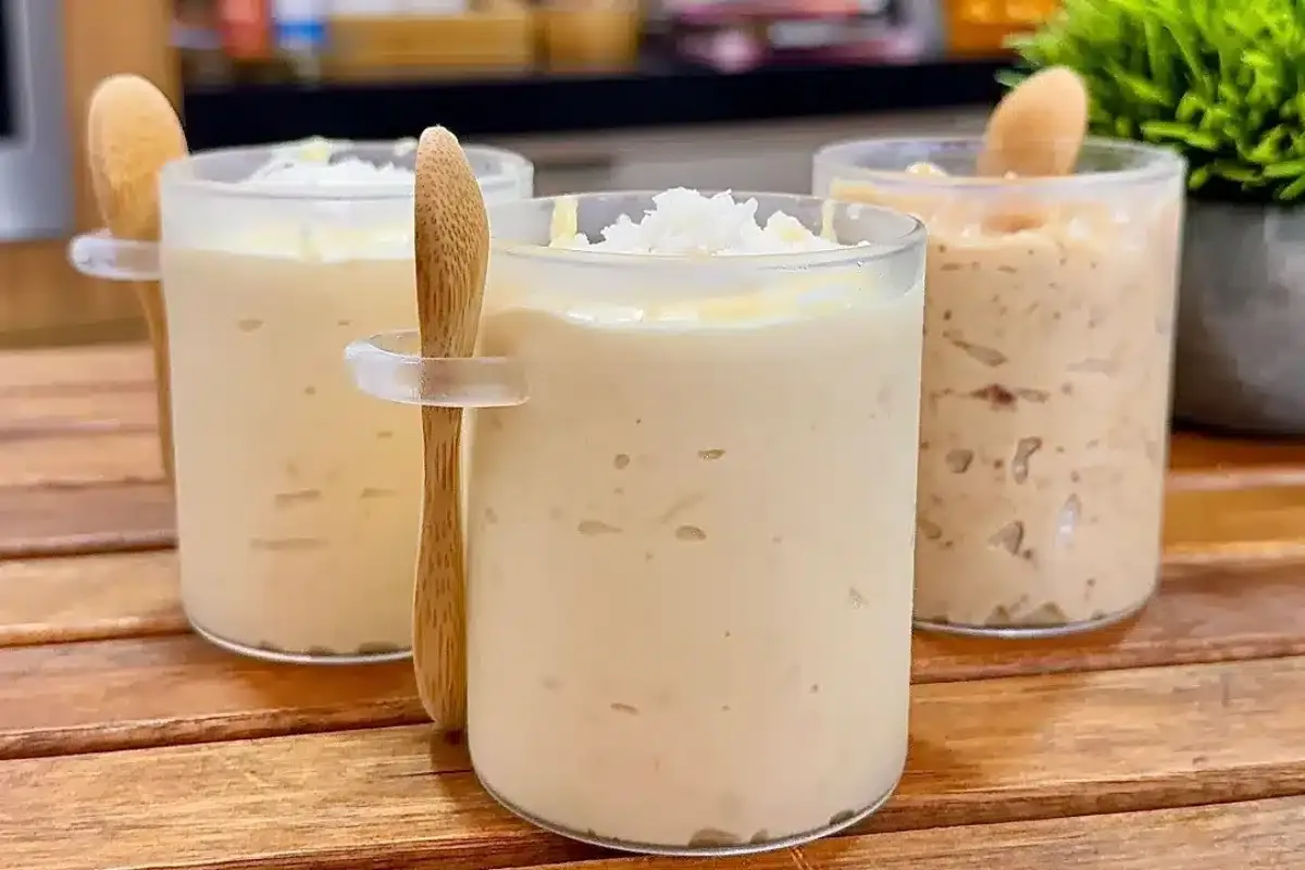 Sobremesa refrescante e muito saborosa feita de um jeito bem