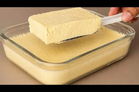 Sobremesa sem leite condensado feita com ingredientes simple