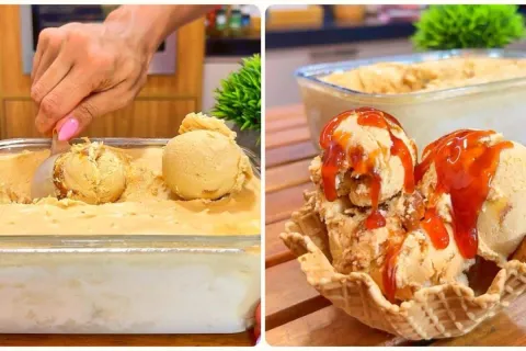 Sorvete com 2 ingredientes super refrescante cremoso e econo