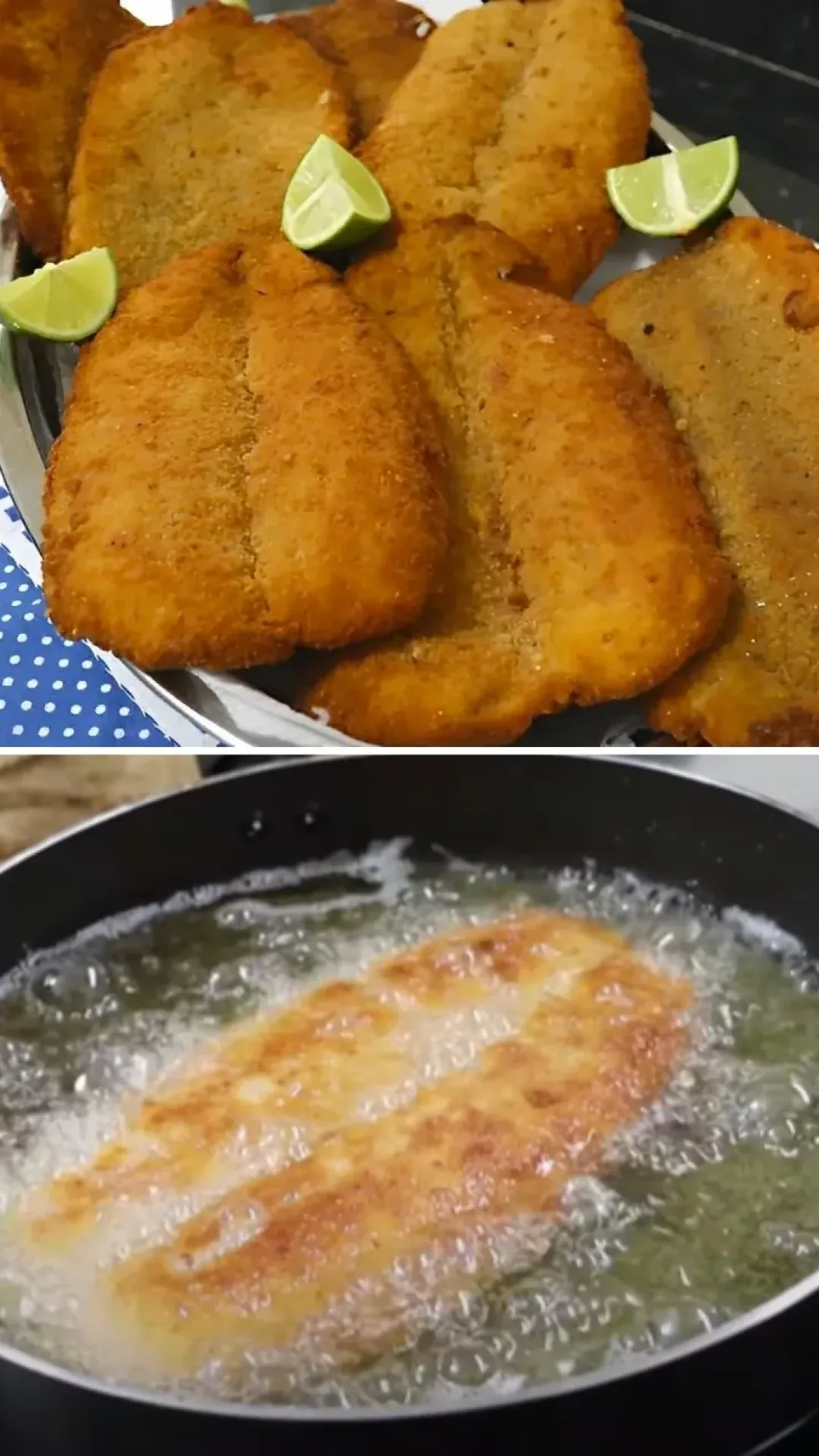 File de peixe frito crocante e sequinho empanado de um jeito simples e bem diferente Ver mais