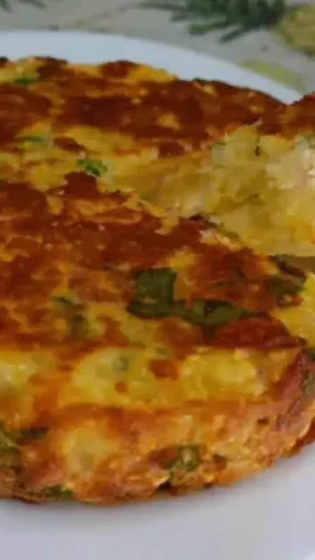 Torta de flocao na frigideira