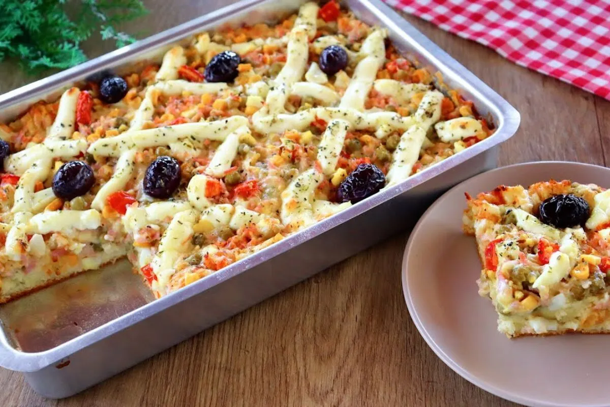Torta a portuguesa super recheada fofinha e facil ideal para