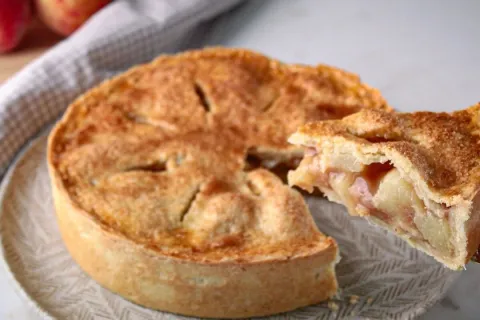 Torta de pessego