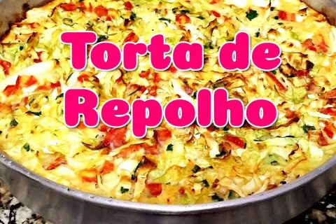 Torta de repolho cremosa