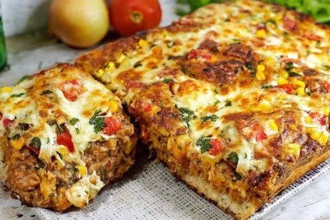 Torta de sardinha feita com uma massa inacreditavel ideal pa