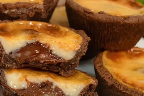 Tortelete de chocolate com leite condensado facil e rapida p